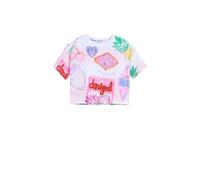 Desigual Camiseta mezcla de colores / blanco 122-128 mezcla de colores / blanco