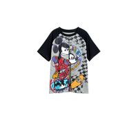 Desigual Camiseta 'Mickey Mouse' gris / rojo / negro / blanco 134-140 gris / rojo / negro / blanco
