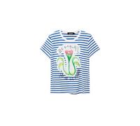 Desigual Camiseta Mujer Azul, XL