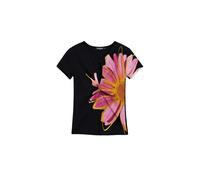 Desigual Camiseta Manga Corta de la colección Mujer, Negro, S