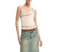Desigual Camiseta sin Manga de la colección Mujer, Gris, M