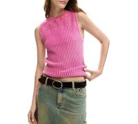 Desigual Camiseta sin Manga de la colección Mujer, Rosa Oscuro, M