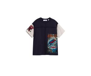 Desigual Camiseta 'Spiderman™ Comic' azul / navy / rojo / blanco 134-140 azul / navy / rojo / blanco