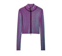 Desigual Cárdigan azul cielo / rojo vino / rojo violáceo M EUR