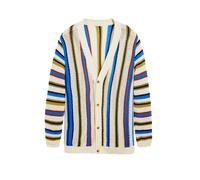 Desigual Cárdigan azul / oliva / rojo / blanco lana XL azul / oliva / rojo / blanco lana