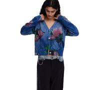 Desigual Sudadera Nora Azul Talla M Mujer