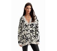 DESIGUAL CARDIGAN DONNA BIANCO