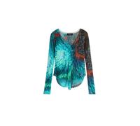 Desigual Cárdigan 'M. C. Lacroix' azul / aqua / marrón rojizo XL EUR