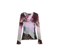 Desigual Cárdigan oliva / verde pastel / lila claro / rojo vino S EUR