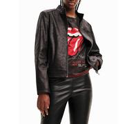 Desigual Jacket_Toronto Woman Woven PU Coat, Negro, XXL Mujeres