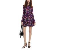 Desigual Vestido de Manga Larga para Mujer, Rojo, M