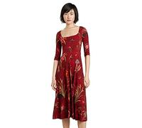 Desigual Chaleco_Flores Vestido Casual, Rosso, XS para Mujer