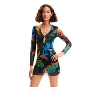 Desigual Chaleco Funny Traje de baño de una Pieza, Azul, M para Mujer