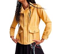 Desigual Chaq_amar Chaqueta de Piel sintética, Amarillo, XS Mujeres