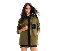 Desigual Chaq_Bear, 4009 Green Bottle Parka, Verde, L para Mujer