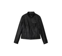 Desigual Woman Woven PU Coat, Negro, L Mujeres