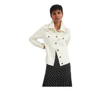 Desigual Chaq_Santa Monica - Chaqueta Vaquera para Mujer, Blanco, XS