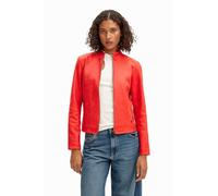 Desigual Chaq_Toronto Mujer Woven PU Coat, Rojo, S