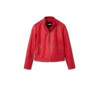 Desigual Chaqueta para Mujer Toronto Woman Woven PU Coat, Rojo, XL