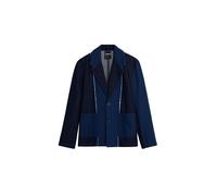 Desigual Chaqueta saco azul / azul noche / blanco 50-52 azul / azul noche / blanco