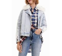Desigual Chaq_Houston 5007 Denim Light Chaqueta, Azul, XL para Mujer