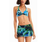 Desigual Swim_bukit 5000 Conjunto de Bikini, Azul, L Mujeres
