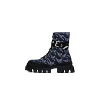 Desigual Damen Shoes 4 Woman Denim Flat Fashion Boot, Blue, 37 EU, azul, 37 EU
