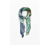Desigual Delicate Patch Rectangle Foulard Turquoise