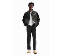 Desigual Demin_Brian, Pantalones Casuales de los Hombres, Black,