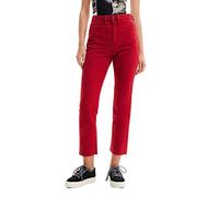Desigual Denim_javiera, 3028 Cereza, Jeans Mujer, Rojo (Red), 36