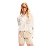 Desigual Denim_Sury Calzoncillos, White, 42 De Las Mujeres