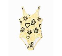 Desigual Desigual - Bañador estampado arty de niña. Rosa Talla 38