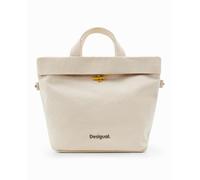 Desigual Desigual - Bolso shopper L reversible de mujer. Crudo Talla Talla única