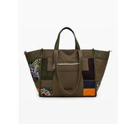 Desigual Desigual - Bolso shopper patch de mujer. Kaki Talla Talla única