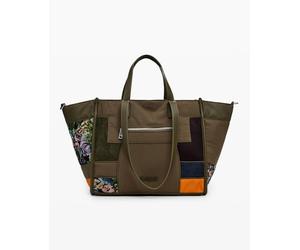 Desigual Desigual - Bolso shopper patch de mujer. Kaki Talla Talla única
