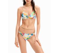 Desigual Desigual - Braguita bikini dibujos jungla de mujer. Crudo Talla 44