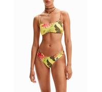 Desigual Desigual - Braguita bikini tropical de mujer. Amarillo Talla 36