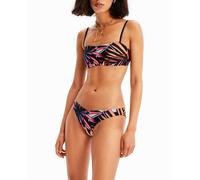 Desigual Desigual - Braguita bikini tropical de mujer. Negro Talla 44