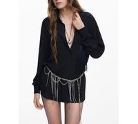 Desigual Desigual - Camisa detallle bolsillo de mujer. Negro Talla 38