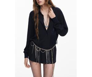 Desigual Desigual - Camisa detallle bolsillo de mujer. Negro Talla 38