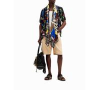 Desigual Desigual - Camisa motivos artísticos de hombre. Negro Talla 40