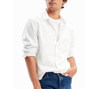 Desigual Desigual - Camisa popelín patchwork de hombre. Blanco Talla 42