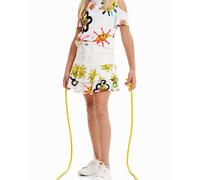Desigual Desigual - Camiseta cut-out soles de niña. Blanco Talla 7 años