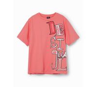 Desigual Desigual - Camiseta logo arty de niño. Oro Talla 5 años