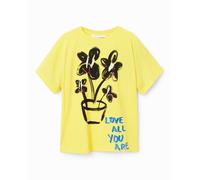 Desigual Desigual - Camiseta manga corta planta de niña. Ámbar Talla 3 años