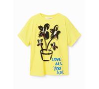 Desigual Desigual - Camiseta manga corta planta de niña. Ámbar Talla 5 años