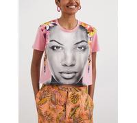 Desigual Camiseta TS_Face de mujer Rojo Talla L