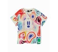Desigual Desigual - Camiseta multicolor Mickey Mouse de niño y niña. Crudo Talla 5 años