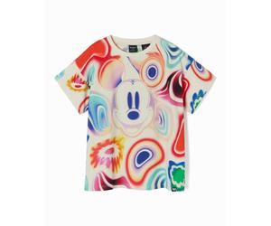 Desigual Desigual - Camiseta multicolor Mickey Mouse de niño y niña. Crudo Talla 5 años