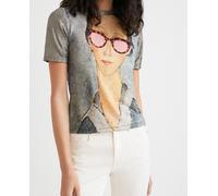 Desigual Desigual - Camiseta retrato obra de arte. Talla 34